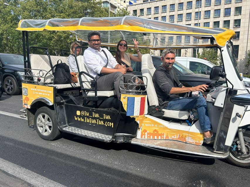 Madrid: Traditional Tour wh Private guide in yellow Tuk Tuk - Key points at a glance