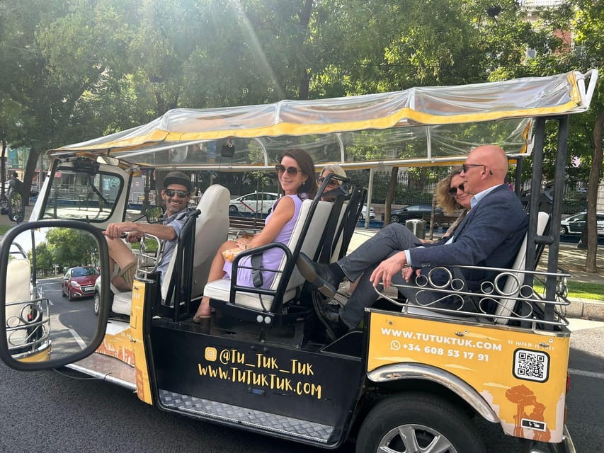 Madrid: Traditional Tour wh Private guide in yellow Tuk Tuk - The Royal Palace and Almudena Cathedral