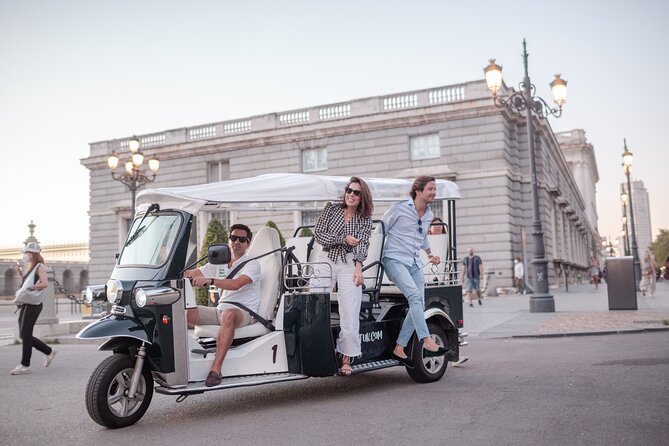 Madrid Welcome Tour with Local Guide in Eco Tuk Tuk Private - From San Francisco el Grande to the Congress of Deputies