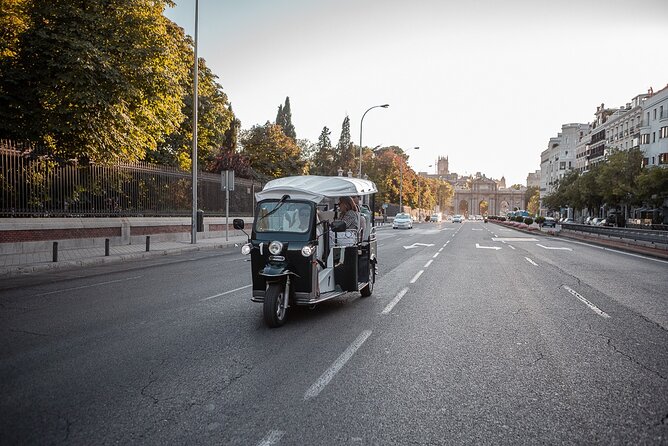 Madrid Welcome Tour with Local Guide in Eco Tuk Tuk Private - Atocha Station and the city’s east side