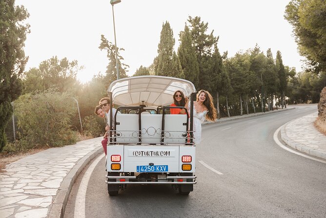Malaga Express Tour with Local Guide in Eco Tuk Tuk Private - The climb to Mirador del Gibralfaro
