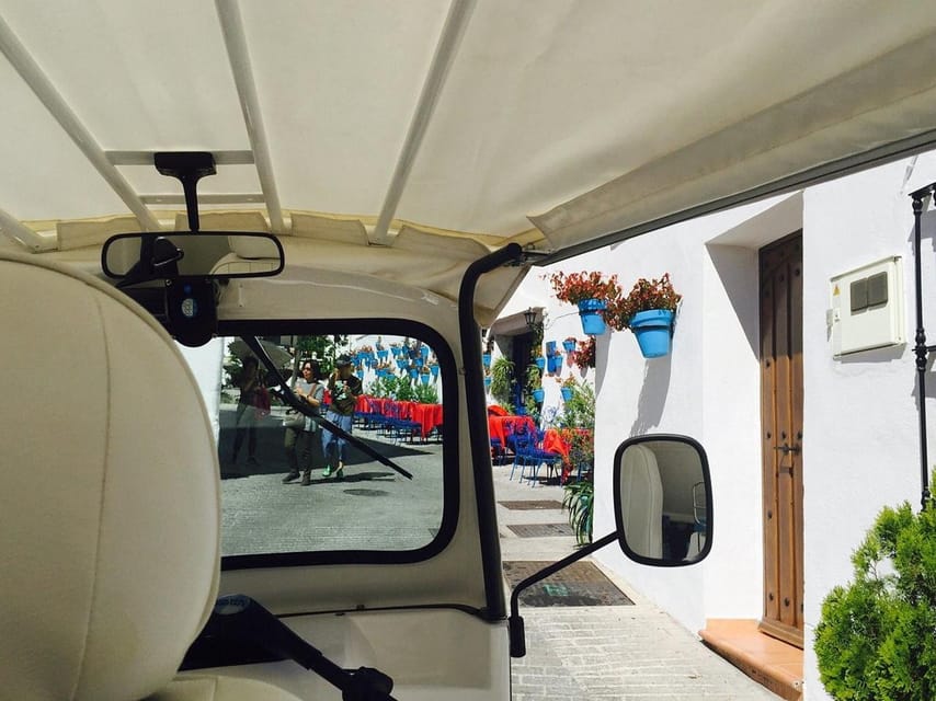 Mijas: Panoramic city tour with an electric Tuk Tuk - Starting beside the Carromato de Max