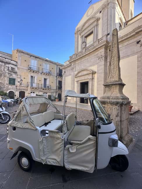 ORTIGIA tour by tuk tuk - ape calessino 1 hour - Maniace Castle and its open views