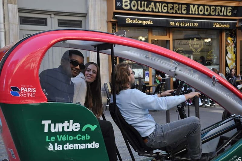 Paris: 2 hours Emily Tour in a Private Rickshaw bike - Place de l’Estrapade and the Emily connection