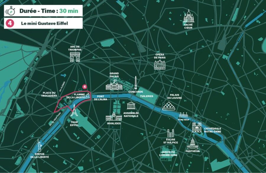 Paris: Private guided tour in Rickshaw bike - Gustave Eiffel - The Mini Gustave Eiffel Route in 30 Minutes