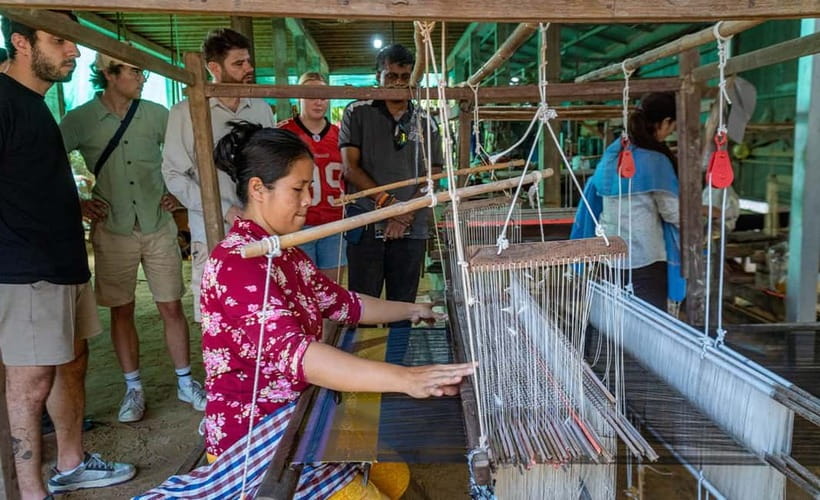 Phnom Penh Haft Day Tour to Silk Island by Tuk Tuk - Village roads and Cambodian countryside