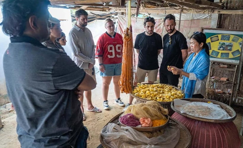Phnom Penh Haft Day Tour to Silk Island by Tuk Tuk - Leaving Phnom Penh by tuk-tuk