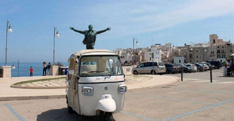 Polignano a Mare: Scenic Tuk-Tuk Tour Along the Coast - Seeing Polignano from a little red tuk-tuk