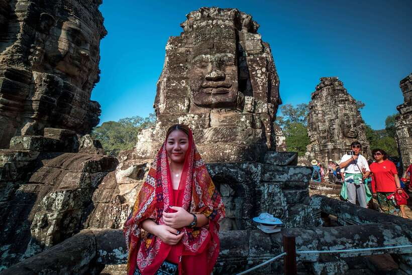 Private Angkor Sunrise, Guide Breakfast and Tuktuk included - Angkor Wat from the eastern entrance