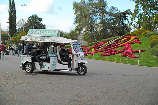 Private Guided Geneva 1 Hour TukTuk City Tour - A fast first look at Geneva by eTukTuk