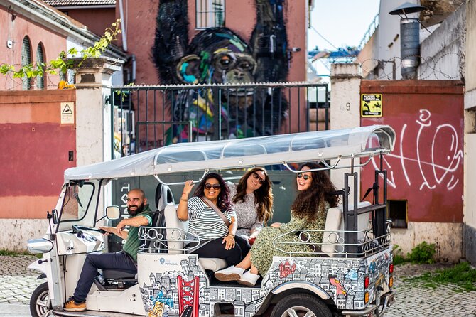 Private Half-Day Eco Tuk Tuk Tour in Lisbon - Baixa and Rossio show Lisbon rebuilt