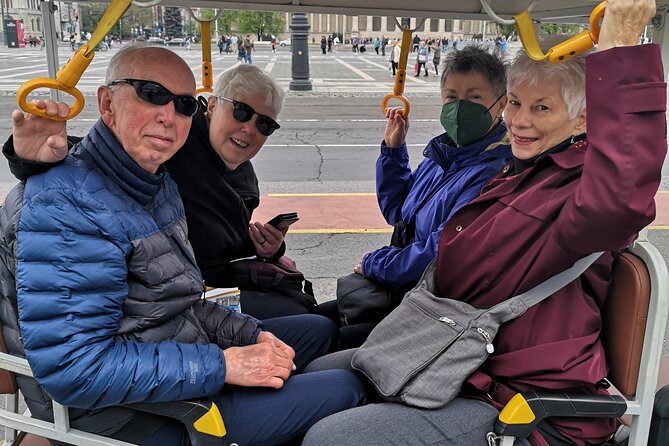 Private Sightseeing Tour using Electric Tuk Tuk Ride in Budapest - Crossing Liberty Bridge toward the thermal baths