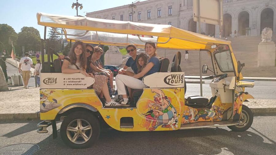 Private tours of Lisbon in 100% electric tuk-tuks - Lisbon from a Small, Quiet Electric Vehicle