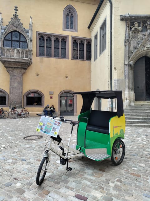 Regensburg citytour rickshaw-pedicab - From the Old Town Hall to Haidplatz