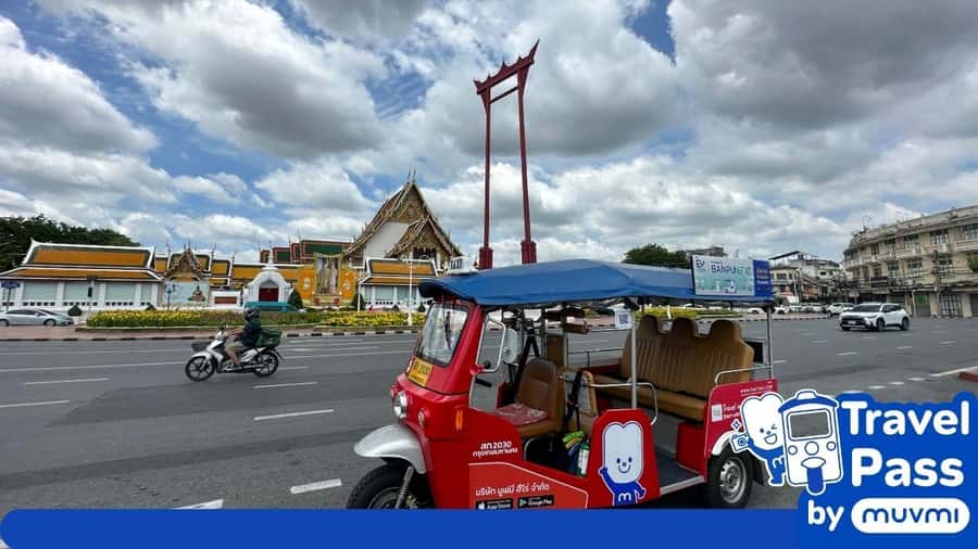 Rent private e-tuk tuk with driver in Bangkok - Planning a useful four-hour route
