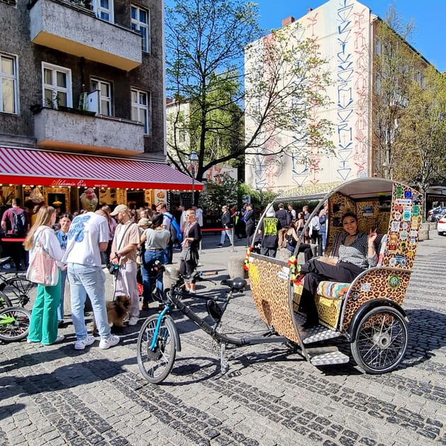 Rickshaw day trip Adventure full of culture and fun! with hotel pickup - Cold War Berlin around Checkpoint Charlie