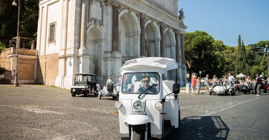 Rome: 2-Hour Vip Tuk-tuk tour with Hotel Pickup and Prosecco - Orange trees and Aventine Hill slow the pace
