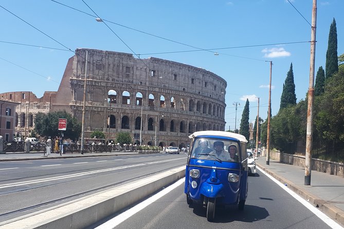 Rome by Ape Calessino Auto Rickshaw - Campo de’ Fiori and the built-in food break