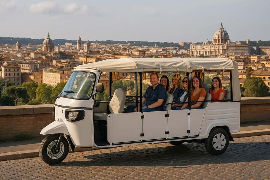 Rome: Timeless Electric Tuk-Tuk Photography Service - Vatican City and Castel Sant’Angelo from the street