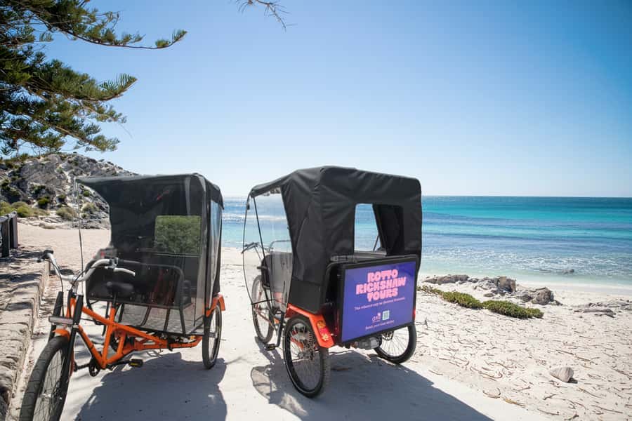 Rottnest Island - E-Rickshaw Tour with private guide - Quokkas and other wildlife along the way