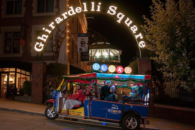 San Francisco Holiday Season Private Tour - Lucky Tuk Tuk - North Beach and Chinatown from the open sides