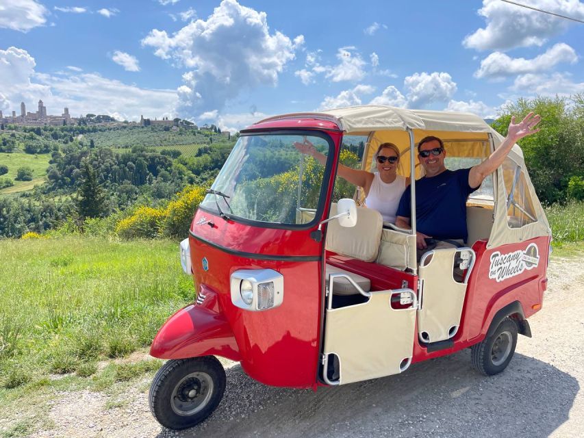 San Gimignano: Chianti Hills Tuk-Tuk Tour for 2 - What the $169.93 price means for two
