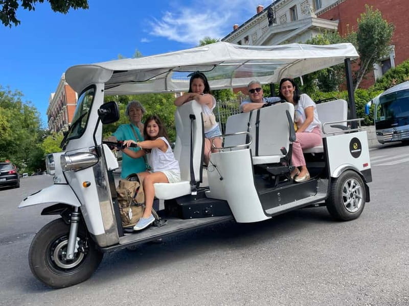 "See Madrid Differently: A Premium Private Tuk Tuk Ride" - The Temple of Debod and the views west