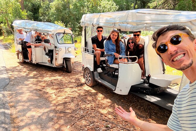 Sintra Electric Tuk Tuk Tour with Local Expert Guides 2h30 - Pena Palace from the park