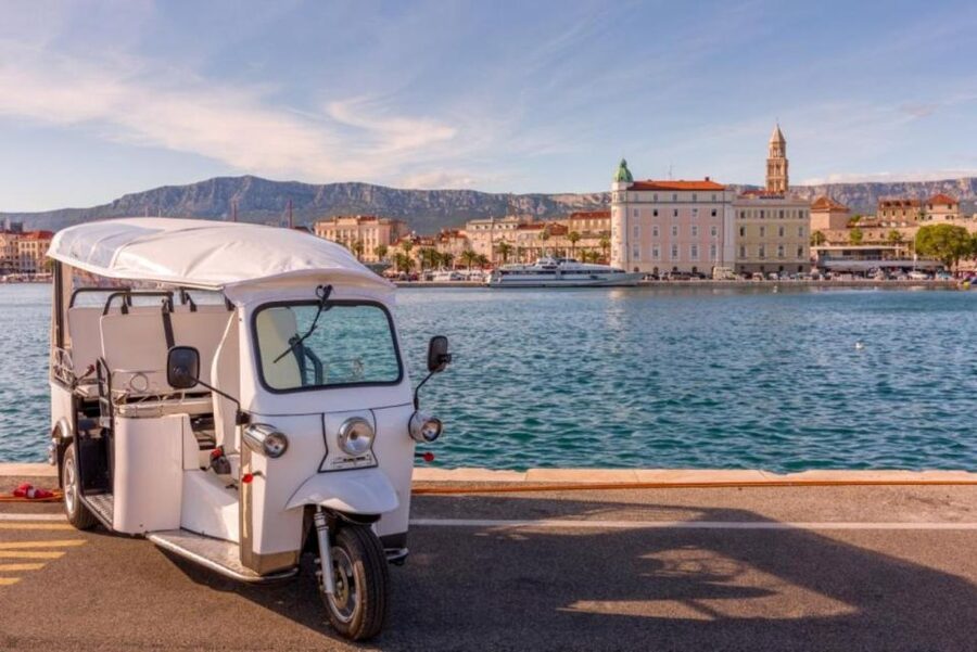 Split: City Highlights Electric Tuk-Tuk Tour - Vidilica Terrace and the view over the harbor