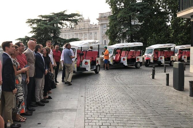 Tour Madrid in 2 hours! Electric Tuk - Fast, Fun, and Exclusive - The Prado quarter and Madrid’s grand fountains