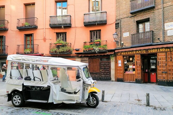 Tour of Castizo Madrid with a private guide in a yellow Tuk-Tuk - Habsburg Madrid, La Latina, and narrow streets