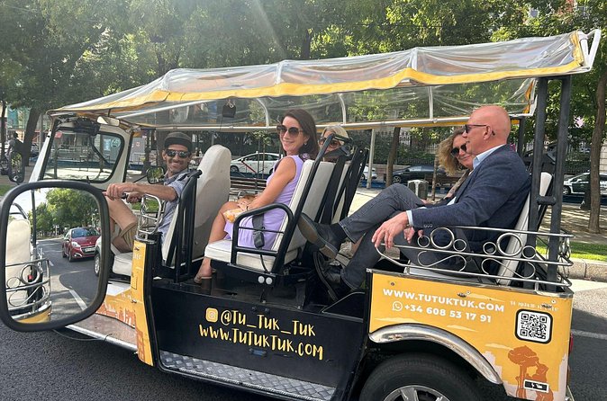 Tour of Castizo Madrid with a private guide in a yellow Tuk-Tuk - Congress, luxury buildings, Santa Ana, and Gran Vía