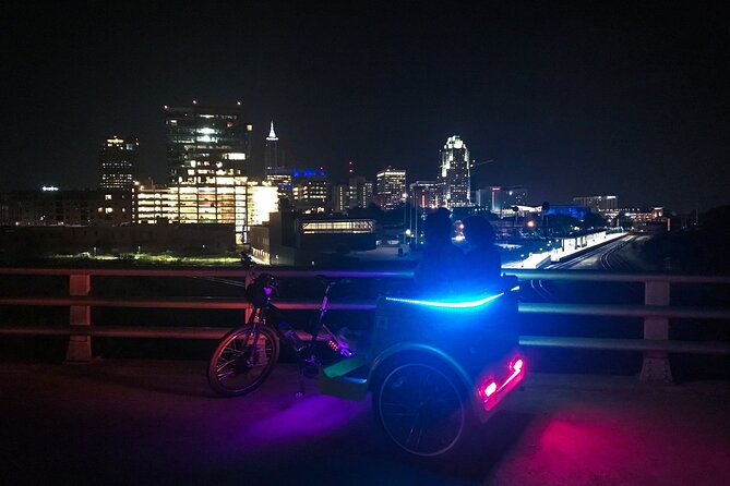 Tour of Downtown Raleigh on a Rickshaw, with Triangle Cycle Tours - CAM Raleigh and the Warehouse District