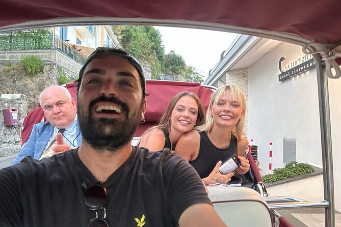 Tour of Vietri and its villages on board the Ape Calessino (tuktuk) - Raito: the first real climb
