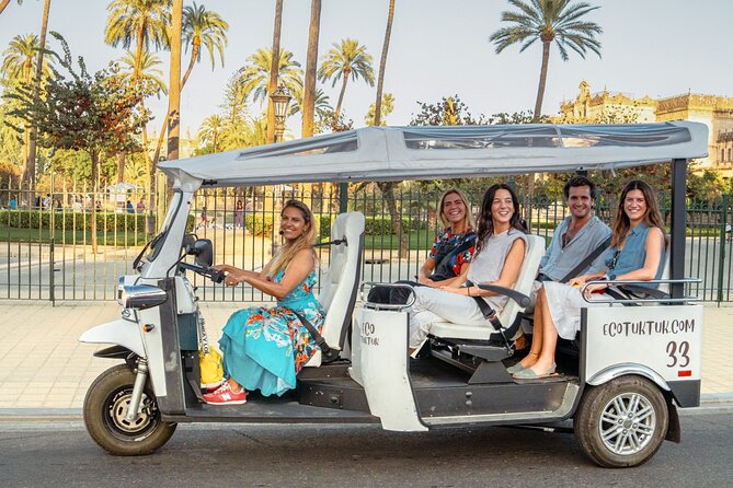 Tour Welcome Seville with Local Guide in Eco Tuk Tuk Private - Five Minutes at Plaza de España