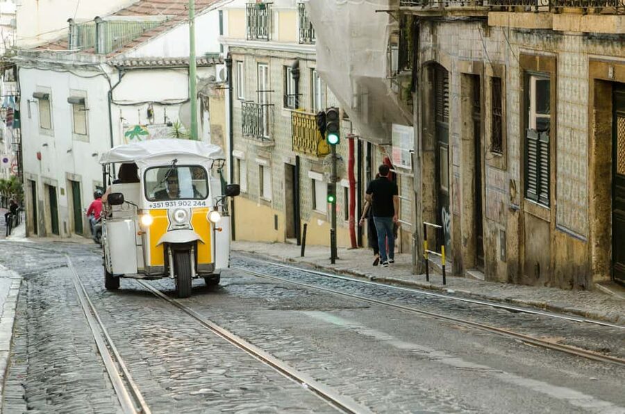 Travel to the Medieval part of Lisbon by Tuk Tuk - Why a tuk tuk works well in Lisbon’s oldest quarter