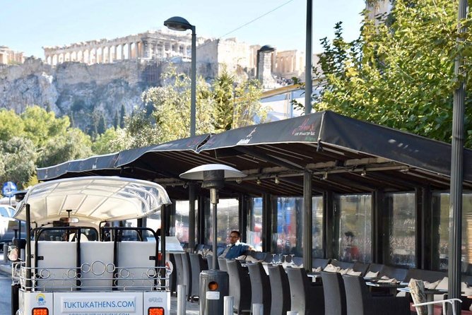 Tuk Tuk Athens Piraeus Cruises & Complete City Tour - Private 4 hours - Presidential guards and the marble Panathenaic Stadium