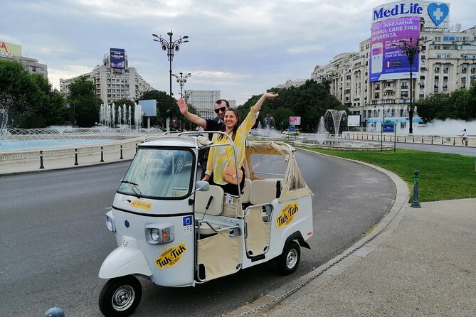 Tuk Tuk Bucharest Tour - Unique Experience in town! - Fountains, government buildings, and northern Bucharest