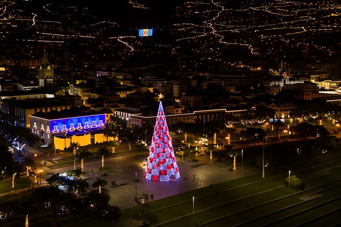Tuk Tuk Funchal Magic Christmas Lights - The Farmers Market and Santa Maria’s painted doors
