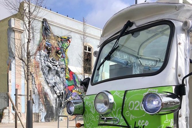 Tuk Tuk Lisbon: Exploring Urban Art - Santa Clara’s 170-meter tile wall
