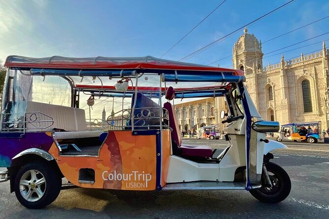 Tuk tuk tour in Belem area - Belém Tower beside the Tagus