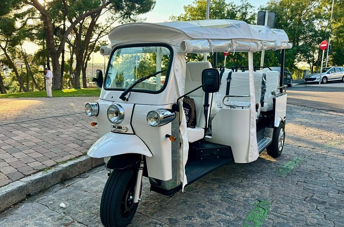 Tuk-tuk tour of downtown Madrid - The old street toward the Royal Palace